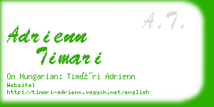 adrienn timari business card